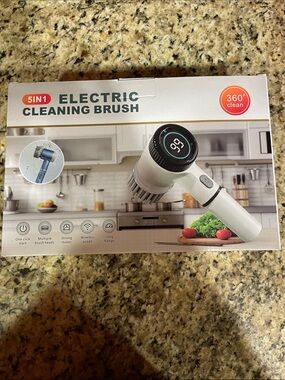 5-in-1 Electric Cleaning Brush - White